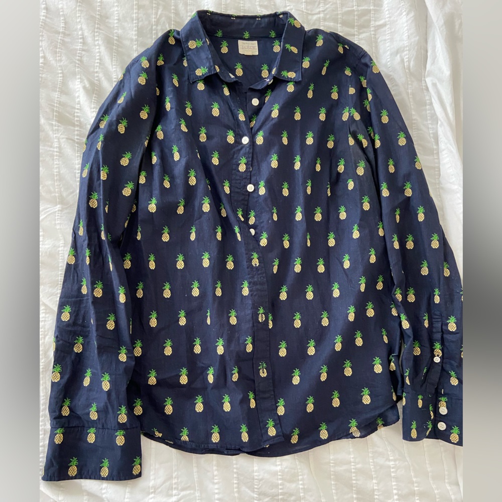 J.Crew Pineapple Button Down